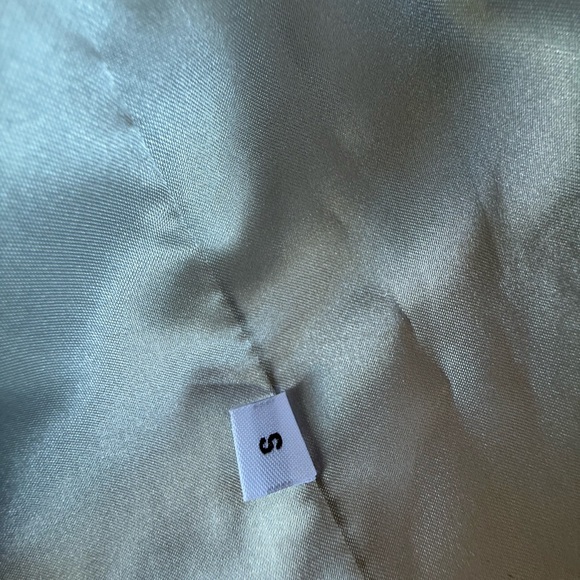 Jane Post Women’s Iconic Silver Metallic Trench Coat Size Small - Picture 10 of 10